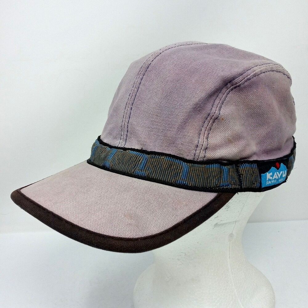 Vintage Kavu Strapcap Size Large Made in USA 100% Cotton Faded Hiking Outdoors